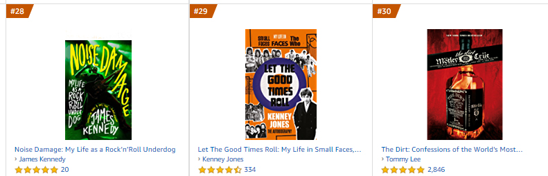 'The Dirt' is a book that was ALWAYS on our tour bus, so it's insane to see our humble tale coming in higher up the charts. Thanks to each &amp; every one of you for the support 🤘