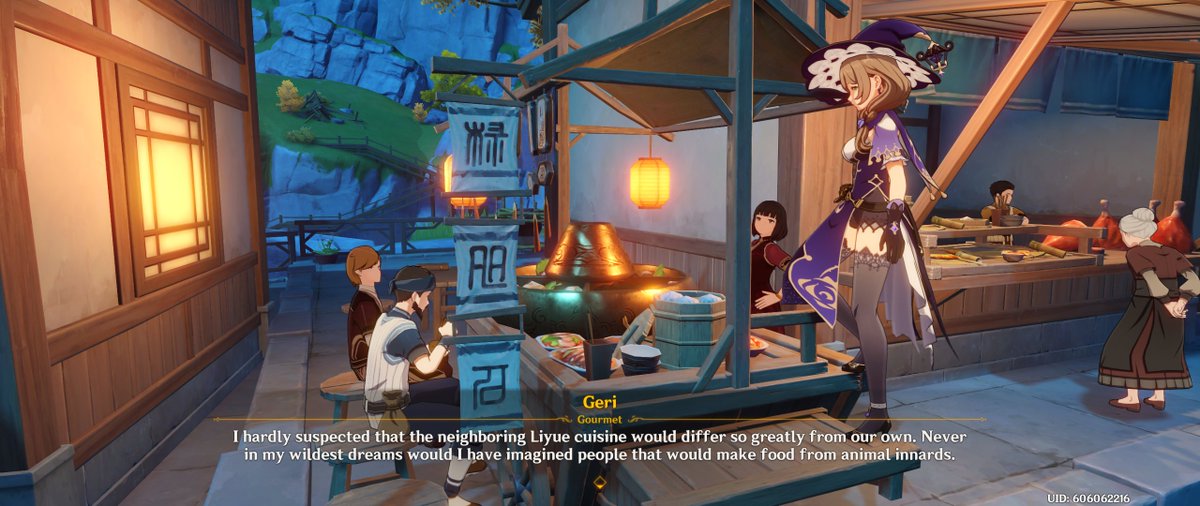 White guy from Mondstadt thinks he can make it as a food adventurer. Good luck.