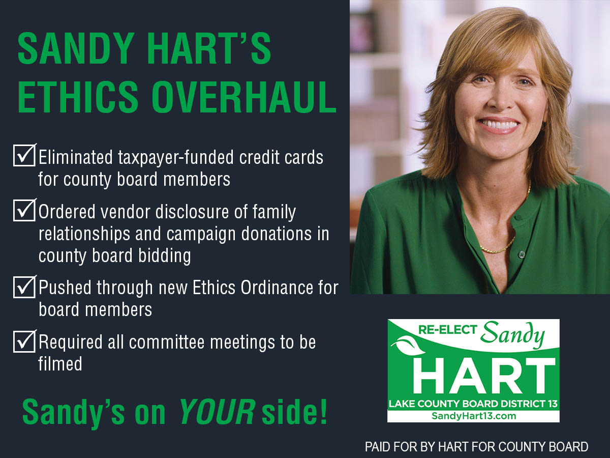 Sandy_Hart13's tweet photo. My first job as Chair was making sure the board was following the highest ethical standards.

Together, we worked to eliminate questionable practices. I worked with state legislators to allow county boards to remove their chairperson, making for more transparency and oversight. https://t.co/QkHYD0idCI