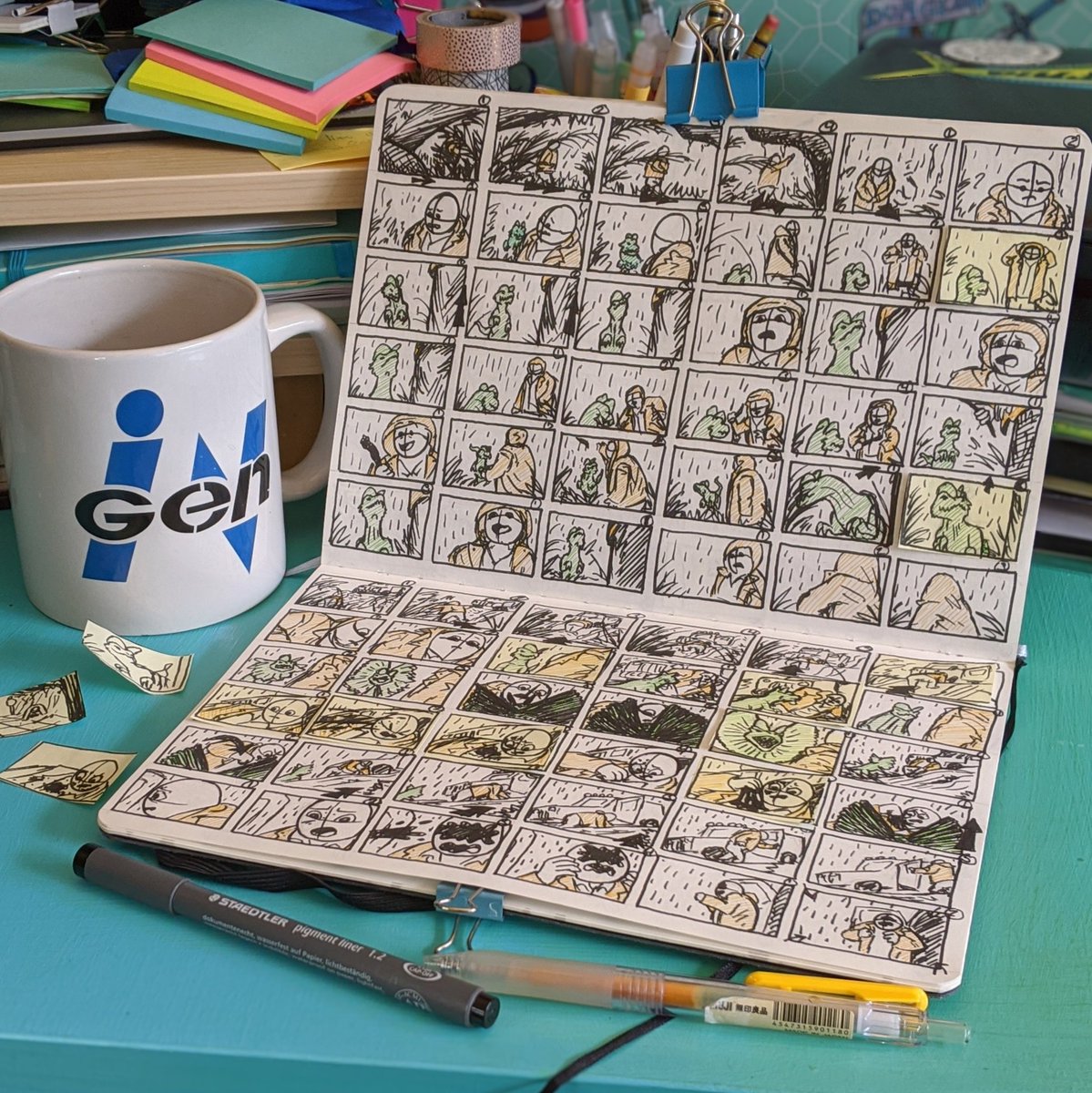 ajspacefrog's tweet image. Had fun doing a reverse board of Dennis Nedry&apos;s death scene from Jurassic Park. 1/2
#reverseboard #storyboard #JurassicPark