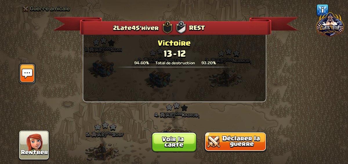 Win against our friends @EsportRest tonight in @CupFury in semi finals ! Gg for this war , final against @uol_coc soon , GL guys 😉💪🏻

🌟🌟🌟 By <a href="/nathan_prost/">nath4nlad</a> , Souf and <a href="/Kairos_2L4S/">Kairos</a>