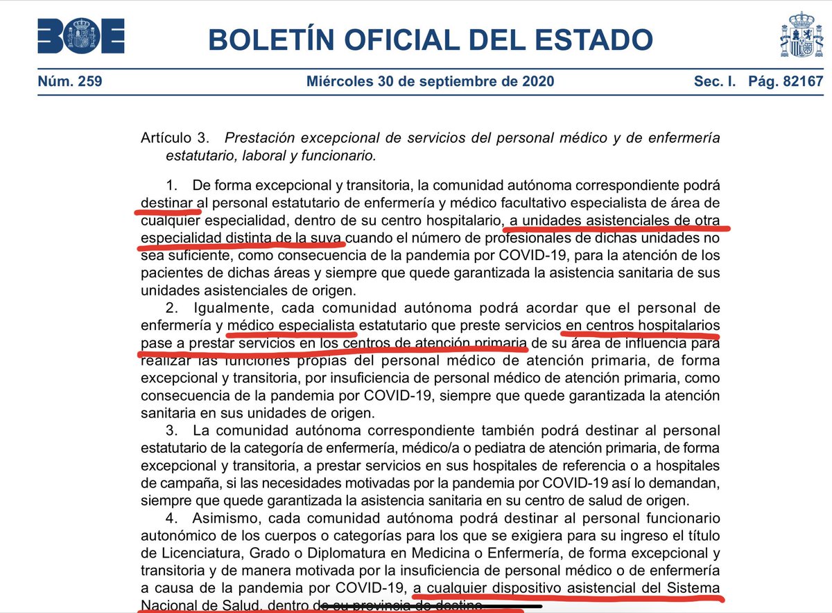 Querido paciente, eres consciente del deterioro que este decreto va a ocasionar?
militarización encubierta del #sns
Quien sabe si tu neumonía la acabe tratando un traumatólogo y a nadie le importe porque nadie ha hecho nada para pararlo
#HuelgaMedicos27O 
#SalvemosLaSanidad