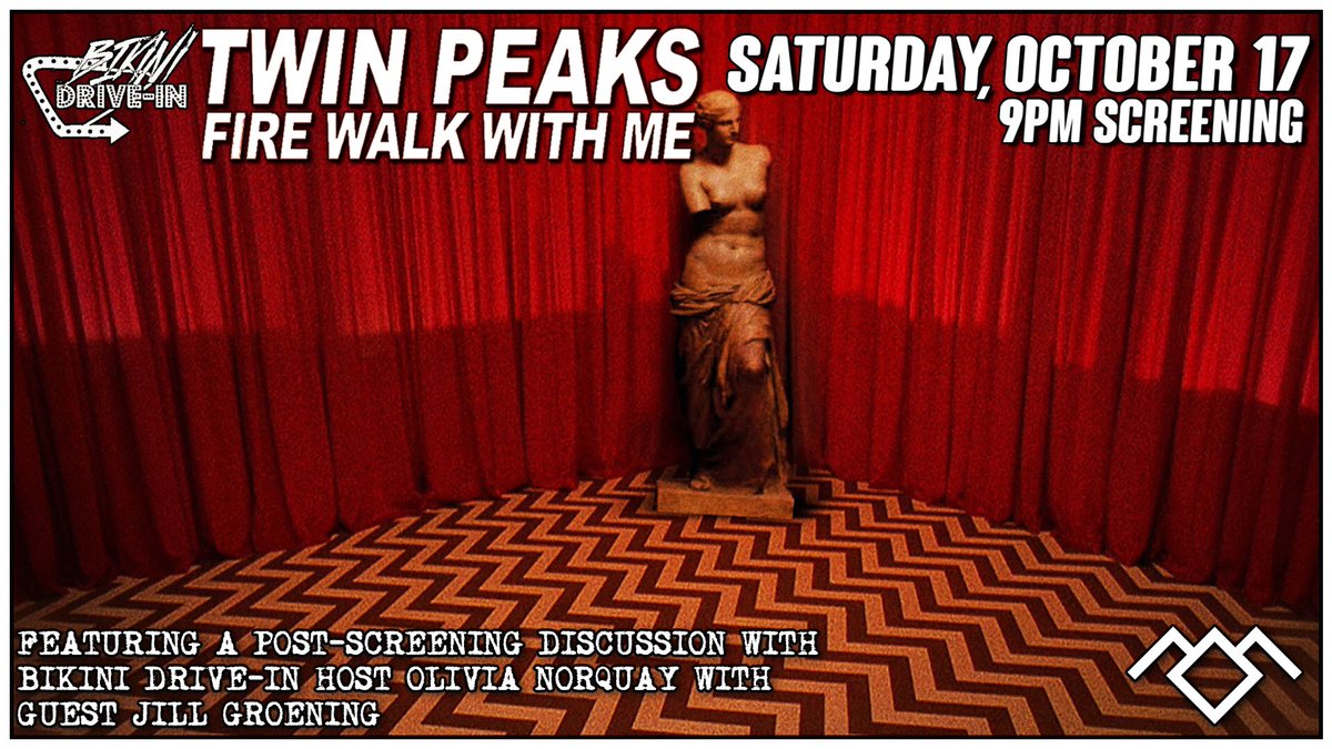 psychicjeans's tweet photo. this week on bikini drive-in, we discuss twin peaks: fire walk with me🔥suburban gothic, doomed characters &amp; “dead blondes”🔥listen every sunday at 4:30 pm on @ckuw🔥questions or suggestions? email bikinidrivein@gmail.com #bikinidrivein https://t.co/6Yd7oHbFoQ