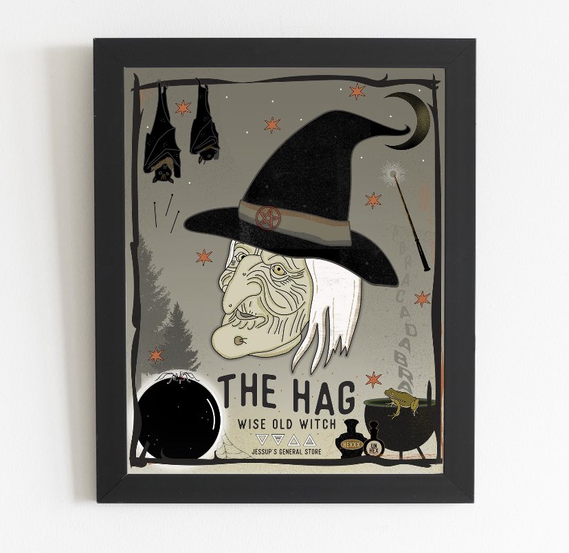 13 days until Halloween 🎃 👏
This Hag is excited 😊 
jessupsgeneralstore.ca
#Halloween2020