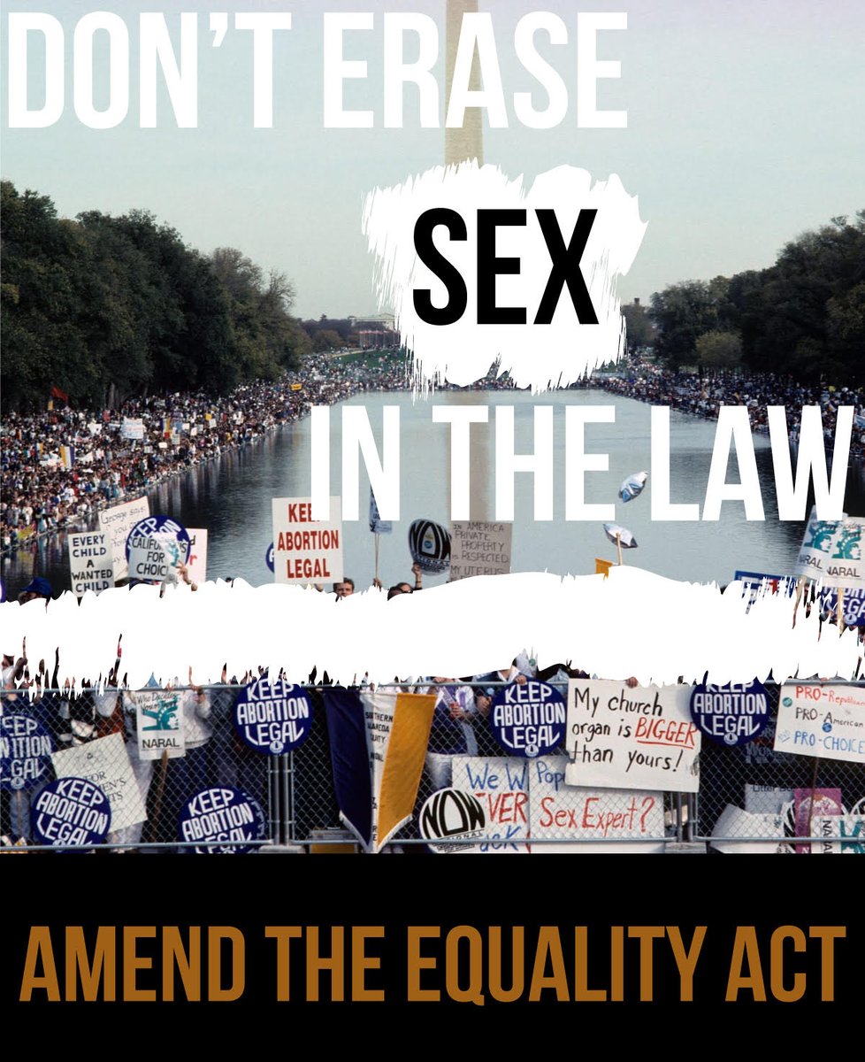 Erasing sex in the law is not equality. We can  #AmendTheEqualityAct—but it will take all of us speaking out. Please talk to friends and colleagues and bring pressure on our lawmakers to ensure this law works for LGBT people and women and girls.