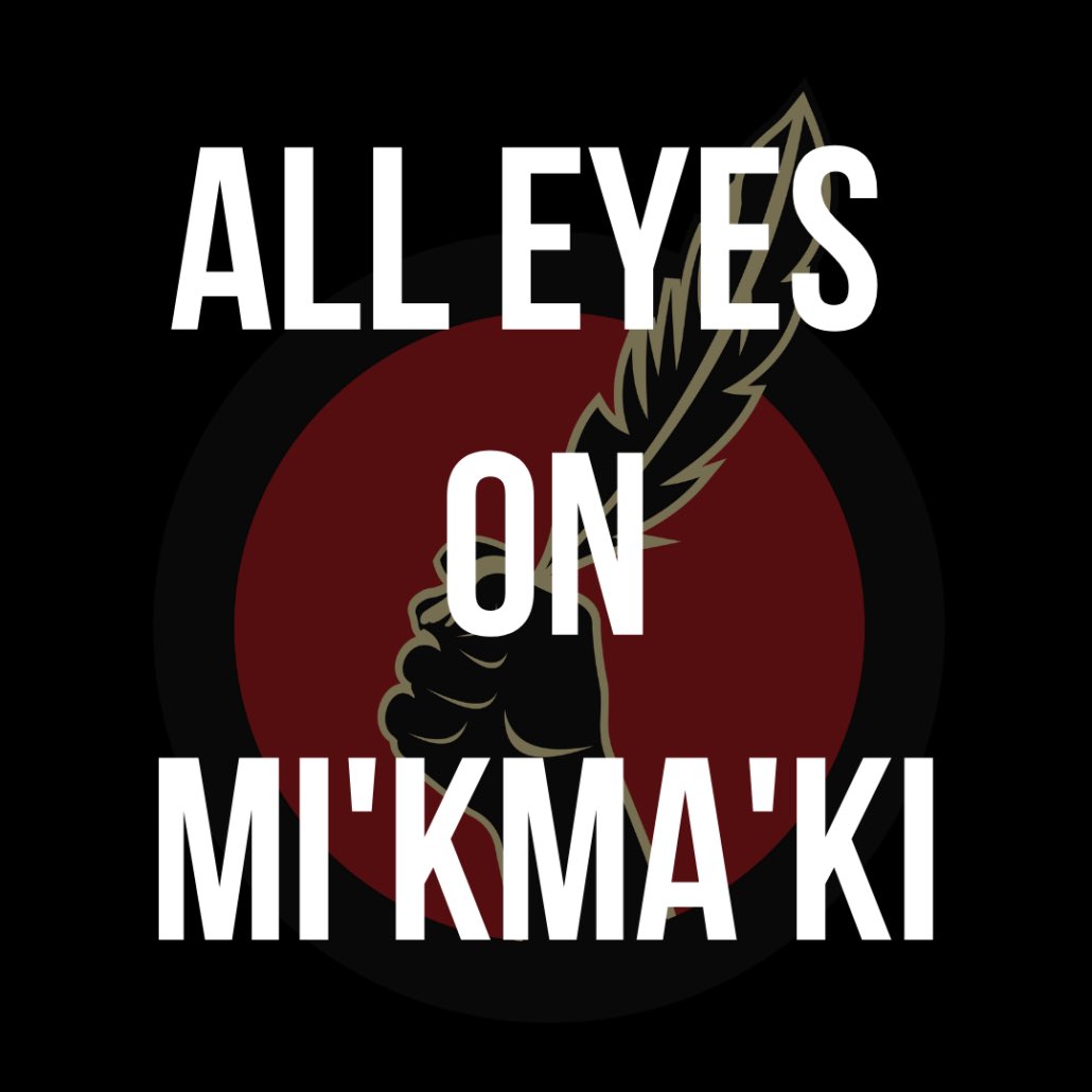 The Mi’kmaq people are requesting that Indigenous Nations and allies alike take action in order to amplify the calls for justice in Mi’kmaki territory. idlenomore.ca/support-mikmaq… #AllEyesOnMikmaki
#1752Treaty #LandBack
#IdleNoMore 
#WeAreWatching