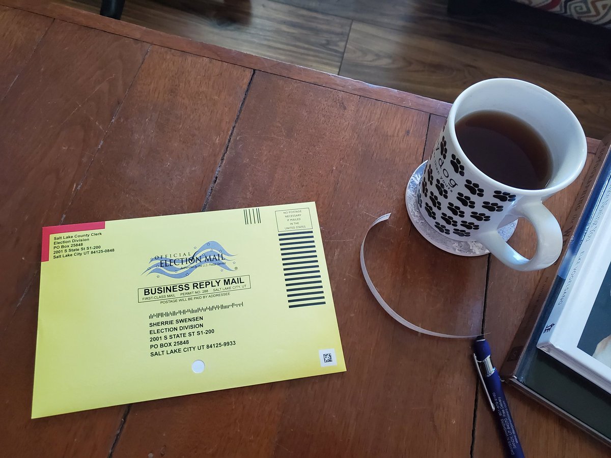 cherdkuhn's tweet photo. Voting complete!!! Drop box tomorrow!!!
#slcoelections, #utpol, #tiredofpolitics https://t.co/ObMD96pudH