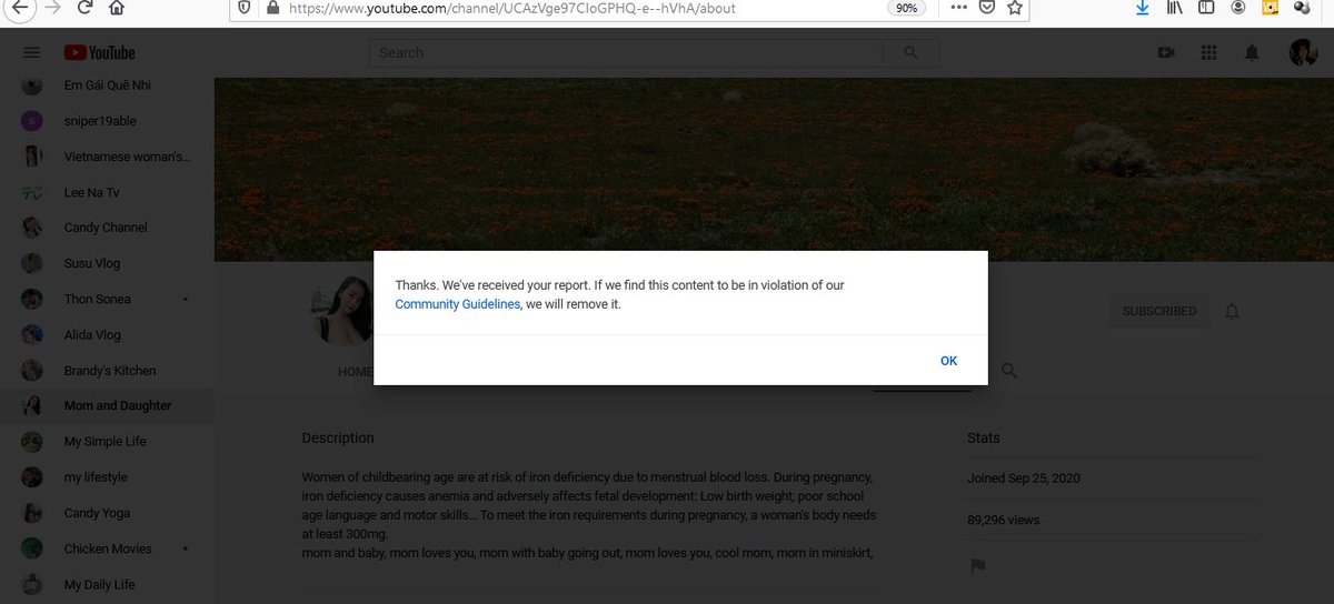 bvsm_cherry's tweet photo. That channel hasn't been taken down by @TeamYouTube yet? Let's report it AGAIN! We can't allow the channel to have 1,000 subs. I smell an ADPOCALYPSE COMING! #AnswerUsPedoTube #YouTubeWakeUp #AnswerUsYouTube https://t.co/bwNclRByDi