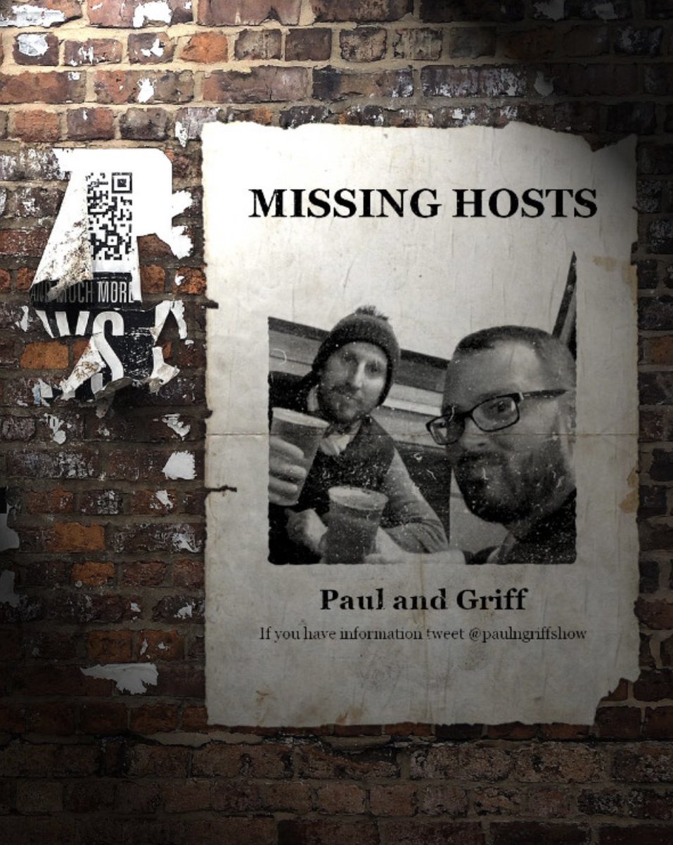 paulngriffshow's tweet image. 🚨 Paul and Griff have gone missing. This is their social media team. They were last known to be researching for an episode on the Blair Witch Project. If you have any information of their where abouts please contact us here!