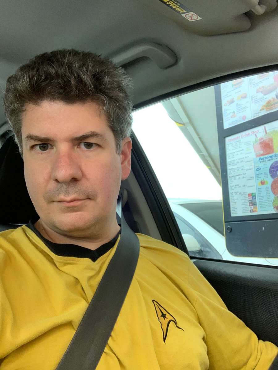 AaronBossig's tweet photo. Yep, I do @sonicdrivein runs in my #startrek pajamas
#awaymission
#thisishowyousonic
#StarTrekDiscovery
#easyice
#beammeup https://t.co/41CBuVWlVQ