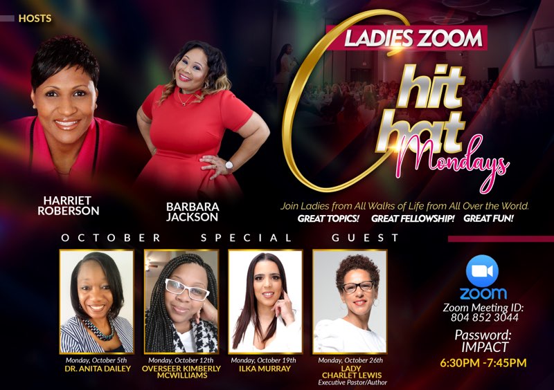 harrietroberson's tweet photo. Please join us for Monday's Zoom Chit Chat! Our Guest is the Dynamic Ilka Murray! Please join us and Tell a Friend
#WEWEN #THEWENNETWORK
@TheWenNetwork1 @MZBARB7 @DerronEShort @AnitaDailey4 @Kimberlycmanley https://t.co/Lt5AgGDmbF