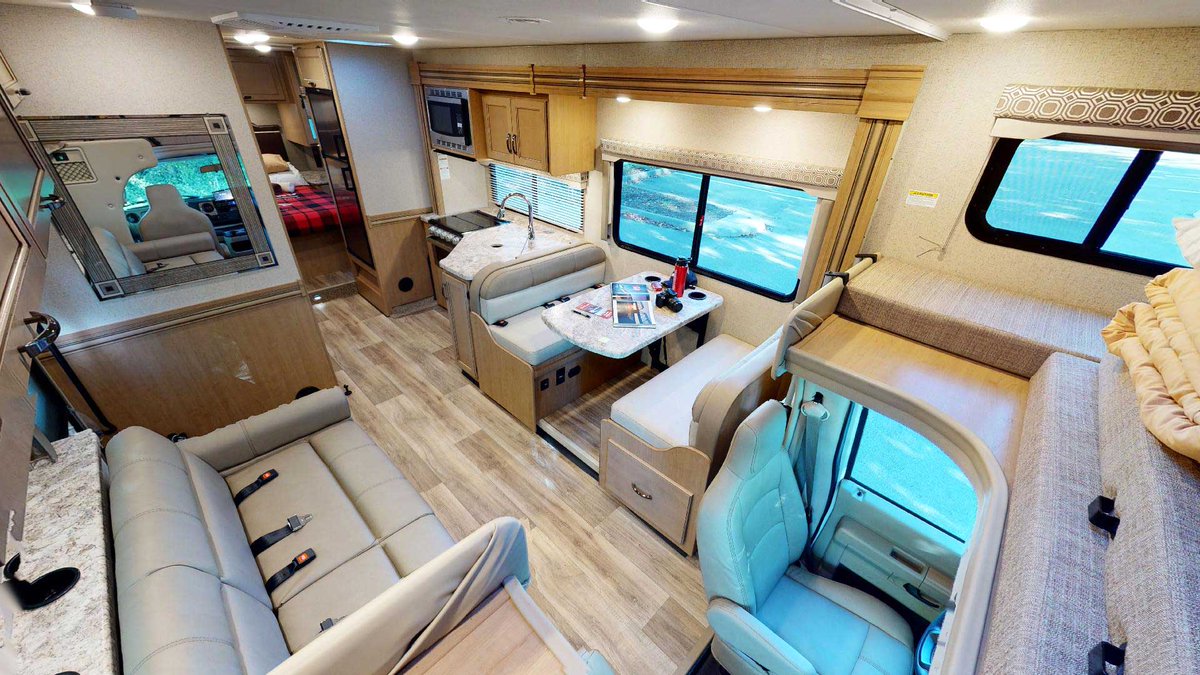 FraserwayRVRent's tweet photo. Explore our largest class c motorhome: the C-XLarge!

It is the perfect vehicle for a large family and it will make you feel like you're in a luxurious and spacious hotel room on wheels. 🥰

Check out all features here: https://t.co/0O8KPy9xKf
#RVing @CampInCanada #RVDesign https://t.co/9aBcAPCA9y