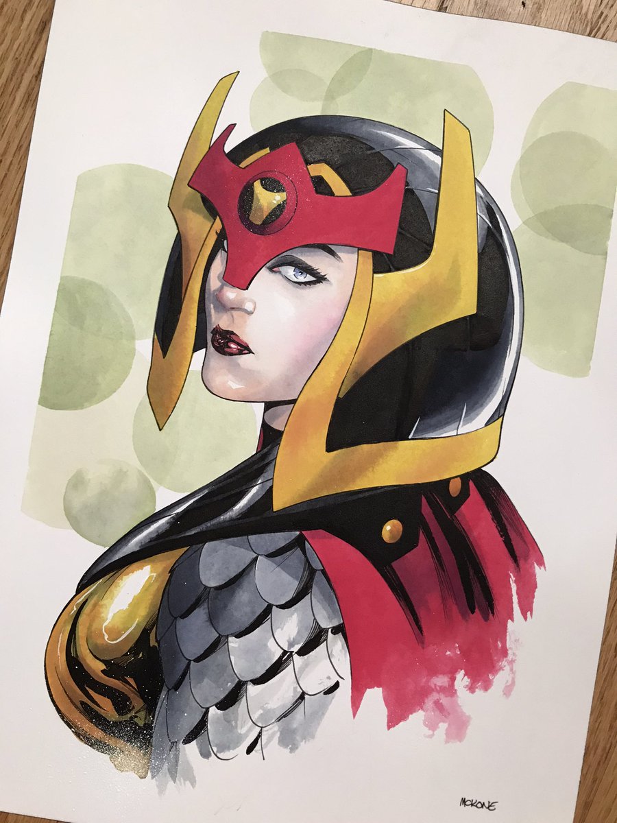 Big Barda

All 99 of these busts will be on sale next Wednesday at 12.00PM PTZ at tdartgallery.com/ArtistGalleryR…

#bigbarda #dccomics #watercolor #99orbust #mckone
