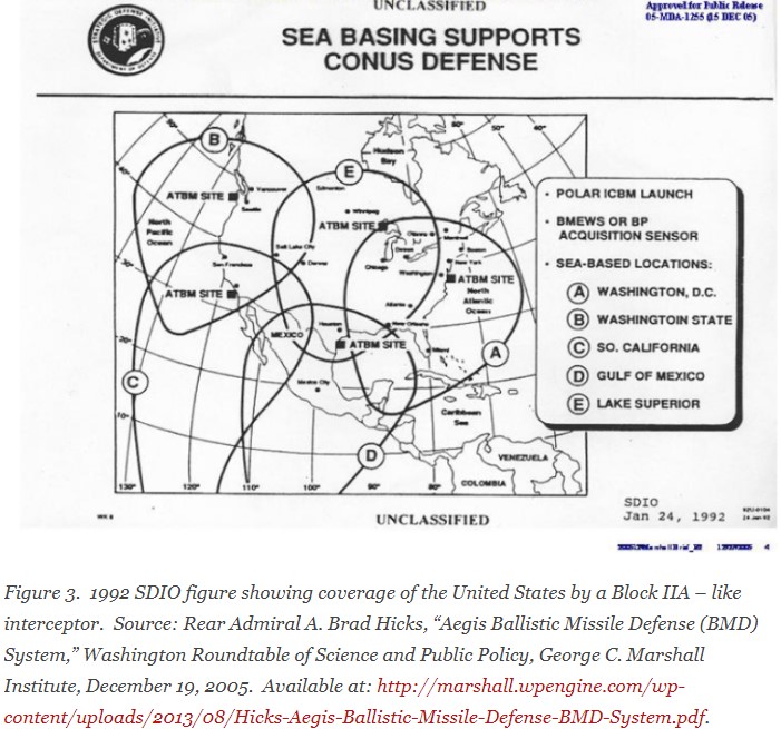 10/... (AKA Two volley's of two SM-3 IIB missiles per incoming ICBM on deployed Aegis combatants.)If you are a Russian looking at what would be left over after a US 1st strike on a Russian nuclear force of 570 ICBM's, a 48 strategic bombers plus 12 subs in SLBM bastions...