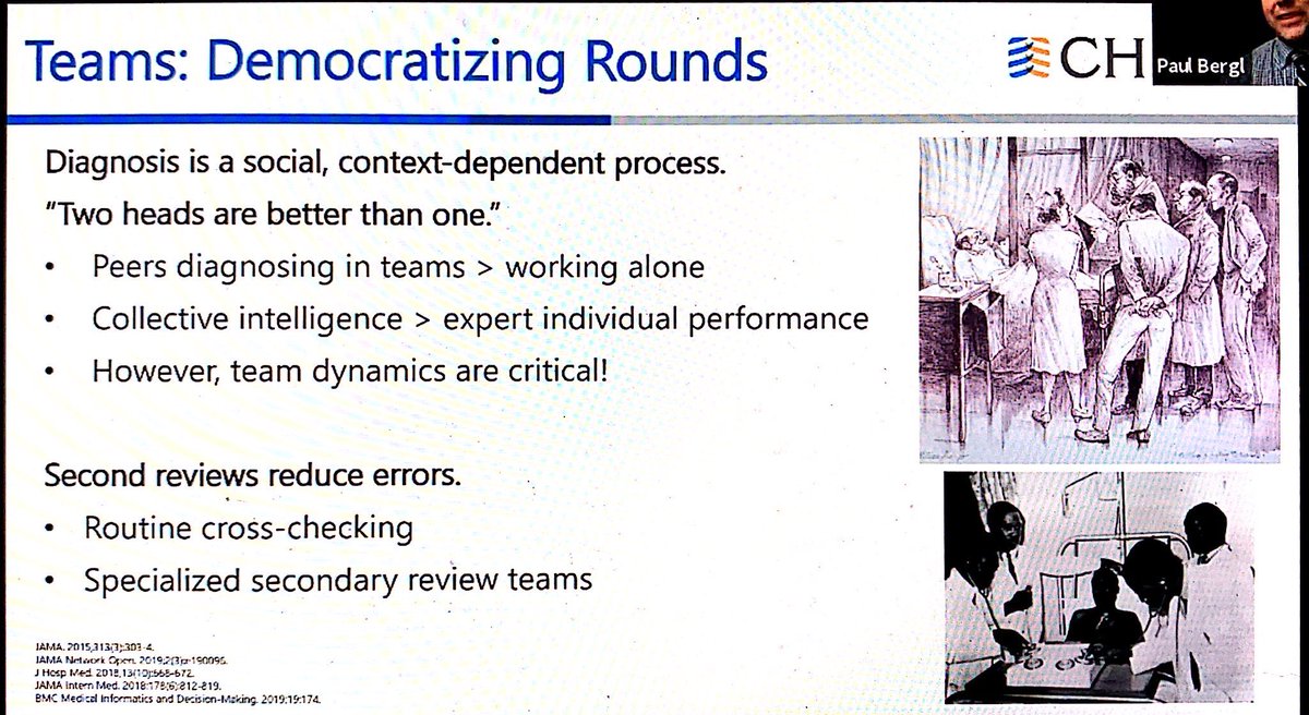 We need to democratize rounds. Two heads are better than one, and second review reduced errors!  #CHEST2020