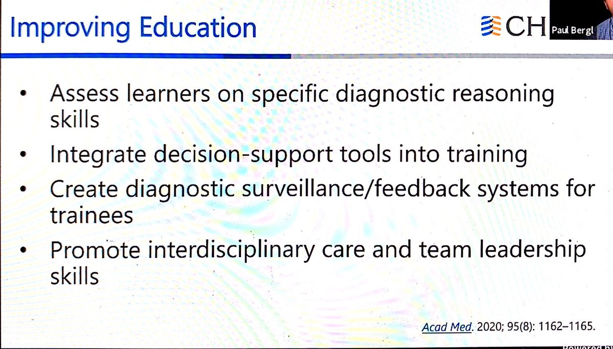 Tips for improving education on decision making.  #CHEST2020