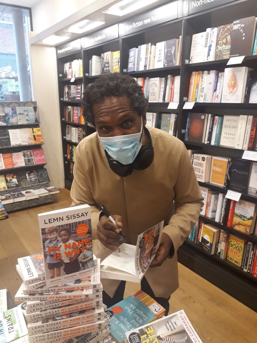 We were so thrilled when @lemnsissay came in on Saturday to sign the paperback 'My Name is Why.' Come and grab your copy!