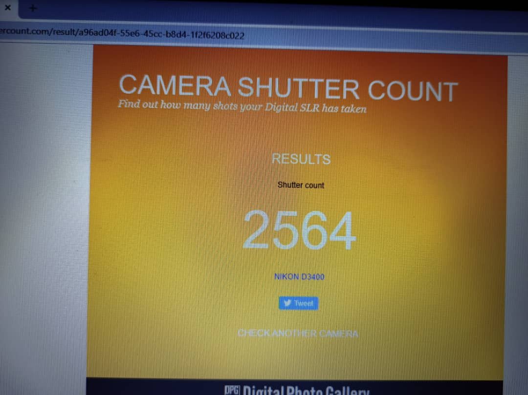 nikon d3400 shutter count nikon d3400 shutter count