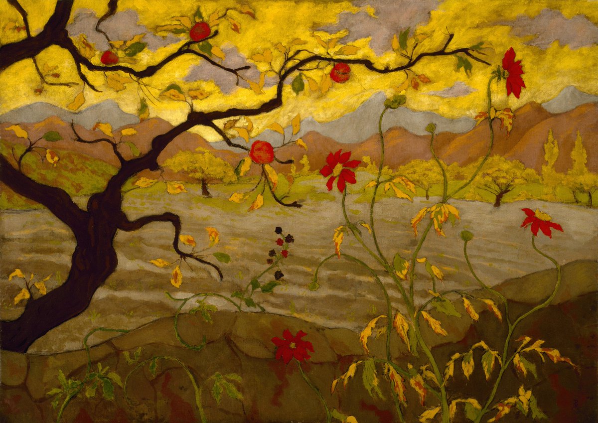 78Derngate's tweet photo. "Apple Tree with Red Fruit". Paul Ranson. c.1902. https://t.co/8WqfZw8Hzt