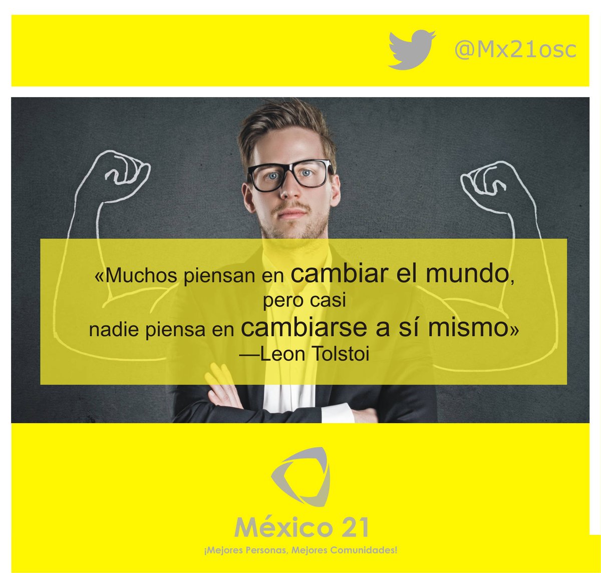 «Muchos piensan en cambiar el mundo, pero casi nadie piensa en cambiarse a sí mismo»  —Leon Tolstoi

#pymes #MIPYMES #negociosonline #negocio #ecommerce #comercio #comercialización #mercadotecnia #mktdigital #mkt #mktonline #ventasonline #ventas #Tienda #virtual #Digital #online