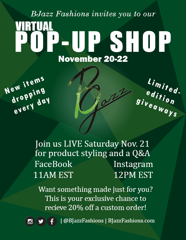 BJazzFashions's tweet photo. ICYMI BJazz Fashions is having a Pop-Up Shop! There will be sample sales, new designs, giveaways and more! You can enter our giveaway now through the link in our bio! 
#popupshop #bjazzfashions #giveaways #highfashion #designerclothing https://t.co/upB07ku3xf