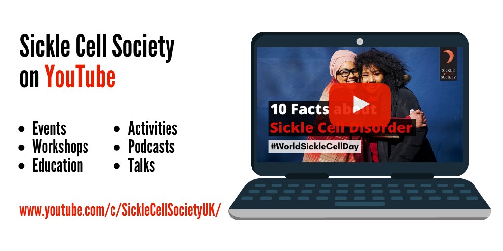 SickleCellUK's tweet photo. Make sure to subscribe to us on YouTube for all our latest videos, including all our Live Q&amp;As, sickle cell panels, informational videos and more: https://t.co/FPNaAcgiDx #SickleCell #Video https://t.co/PIs76jlTQP
