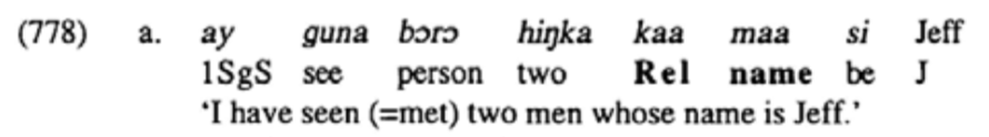 stipulative's tweet photo. When you're pretty sure you're not gonna be the all-time high-scoring Jeff-meeter (Heath 1999:413) #lingex #linguisticsexample #lingdata #linguisticsdata #africanlanguages #songhay #koyrachiini https://t.co/FcXiNQNgoG
