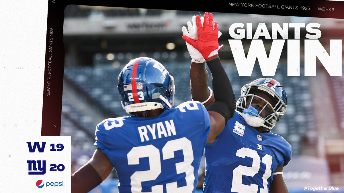 Giants's tweet image. We got the dub

#TogetherBlue | @pepsi