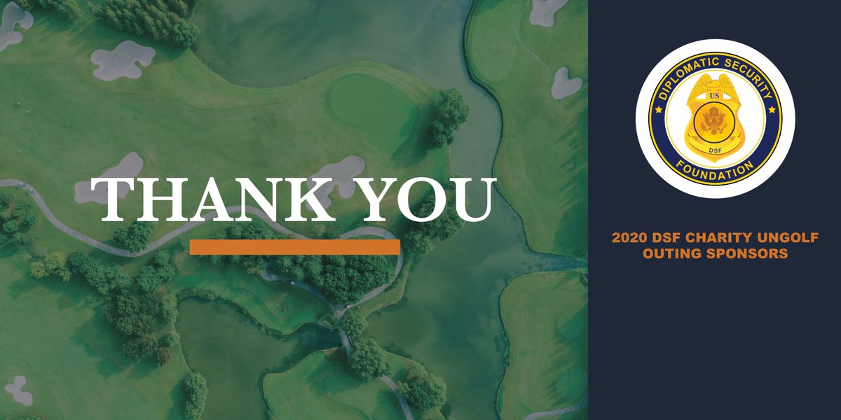 DiplomaticSecFn's tweet photo. Today was supposed to be our #DSFGolf2020 Charity outing, but thanks to #COVID19, we had to cancel. Bummed to miss seeing everyone, but best to #staysafe! Huge #thanks to our #UNGOLF #sponsors for stepping up, even without an actual event. https://t.co/z5SaYobXp4 https://t.co/kp1yrSvSJl