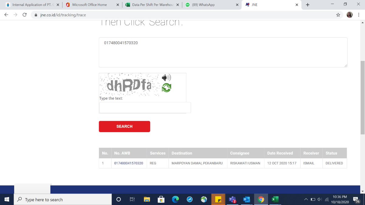 rizkausman_'s tweet photo. Haloo. Di resi paket saya sudah diterima, tp saya gak  ada nerima paketnya. Bs ditelusuri ini paketnya dmn kah berada ? @JNECare https://t.co/mk8jQryQgF