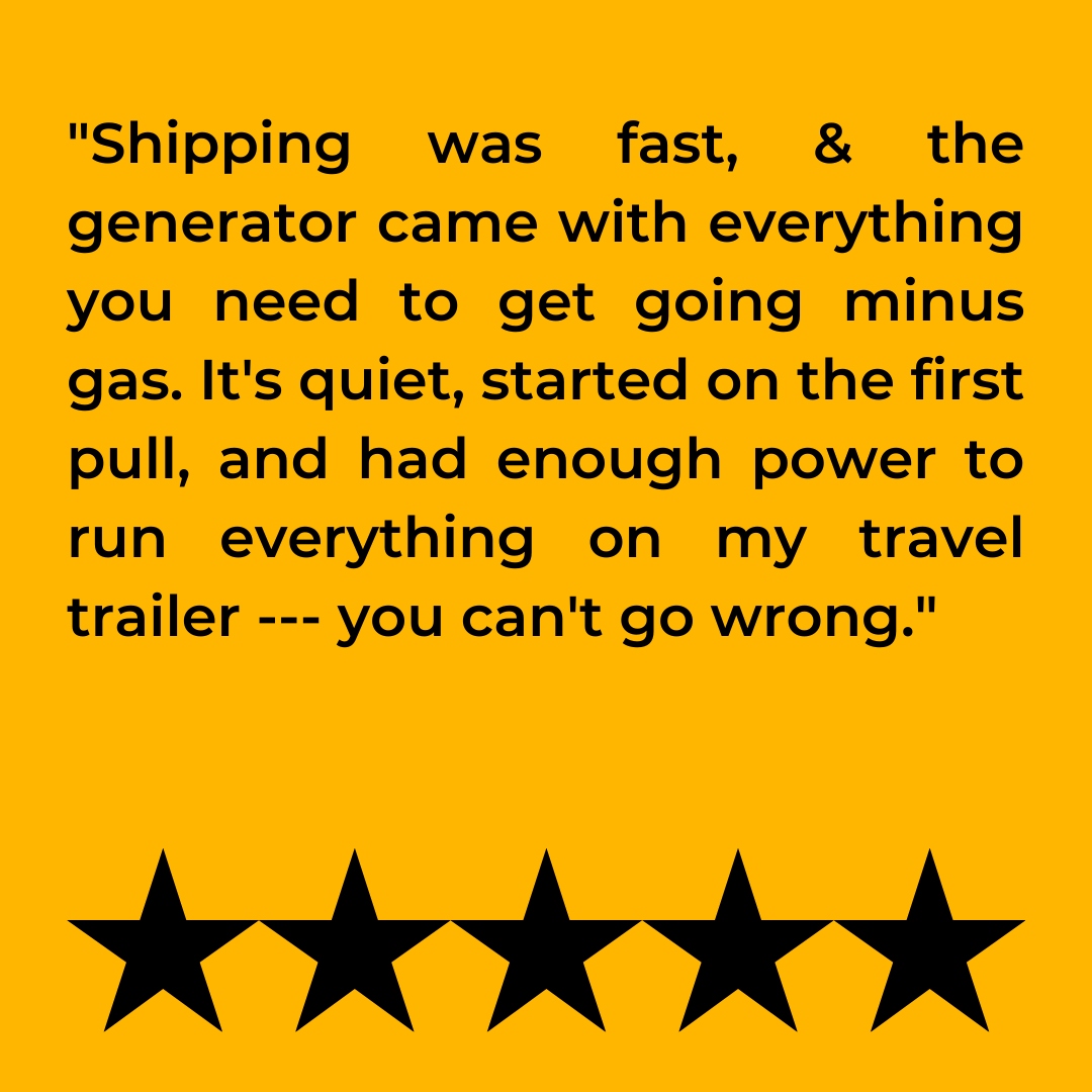 FIRMANPower's tweet image. So glad we could get you up and running! 💪

Review Model: 3200/2900 Watt Recoil Start Inverter Portable Generator CARB and cETL Certified

.
.
.
.
.
.

#builtforwork #builtforcamping #builtforfun #builtforsafety #offthegrid #inverterpower #firmanpowerequipment #firmangenerator