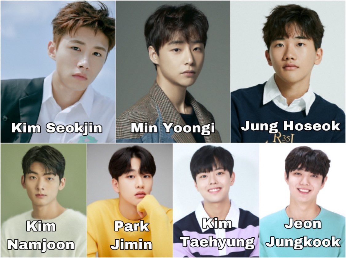 💬 Estos son los actores para el drama del Universo de BTS (2021)

Jin: Seo Jihoon
SUGAi: Noh Jonghyun
J-Hope: Ahn Jiho
RM: Seo Youngjoo
Jimin: Kim Yoonwoo
V: Jung Woojin
Jungkook: Jeon Jinseo

YA QUIERO VERLO LPM

#TheGroup #BTS #PCAs @BTS_twt