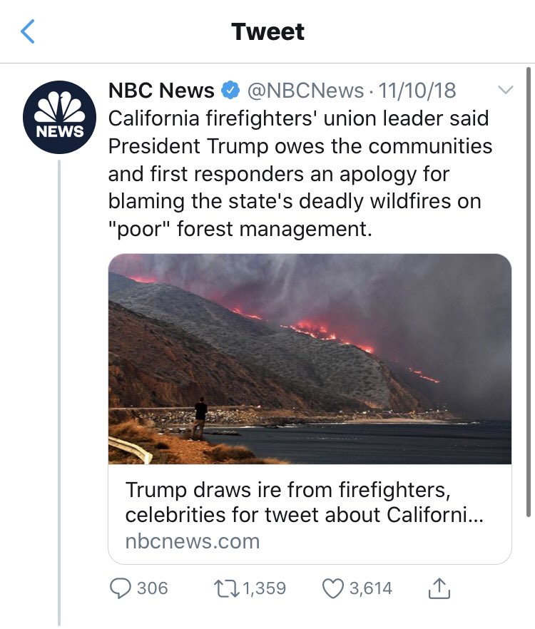 Oh wow,  @NBCNews should take this up with...NBC News as of 11/10/2018