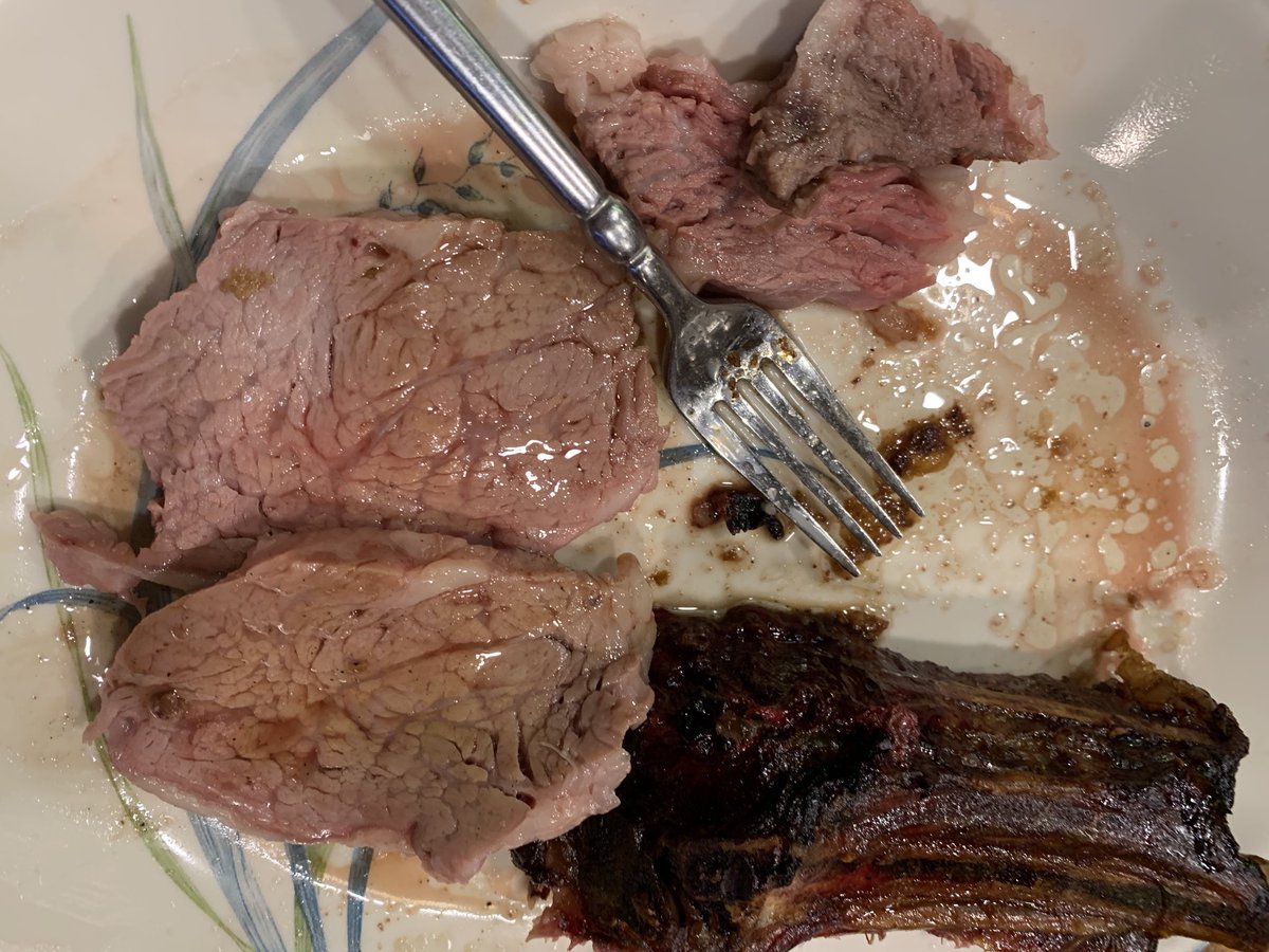 Smokin’ Sunday success.  A prime rib roast at its prime!  ⁦<a href="/JStankievech/">Jordan Stankievech</a>⁩ and ⁦<a href="/jamieddawn/">Jamie Doyle</a>⁩ did a great job preparing! ⁦<a href="/GlenStankievech/">Glen Stankievech</a>⁩ was happy to eat it up! #wherestheleftovers #Albertabeef #Ranchlife