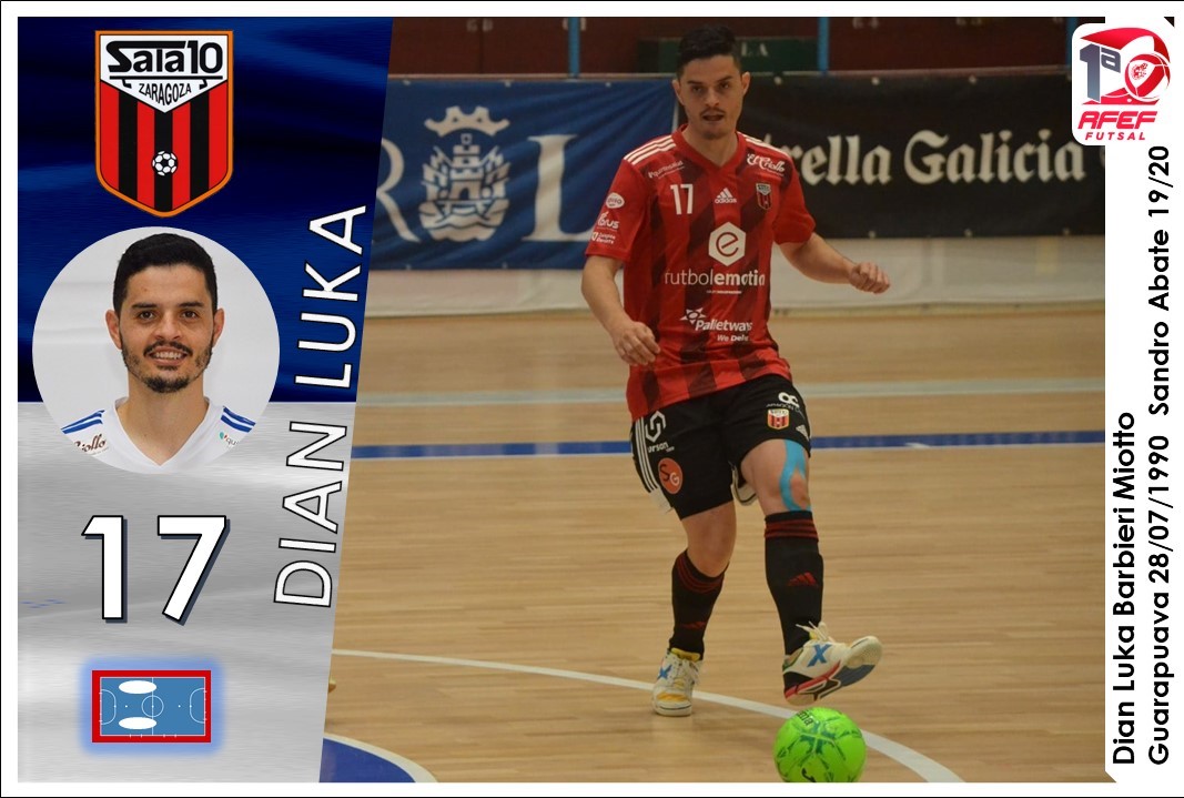 celebracionde99's tweet photo. Seguimos apuntando alto... como este #Cromo que vamos a entregar y es que 2⚽⚽ en esta #Jor4 y un gran inicio de liga💪💪 #CromoFutsal para Dian Luka de @ADSala10 ENHORABUENA 👏👏 #ILoveGutsal❤ #SomosFutsal https://t.co/RtUZOXrXB3