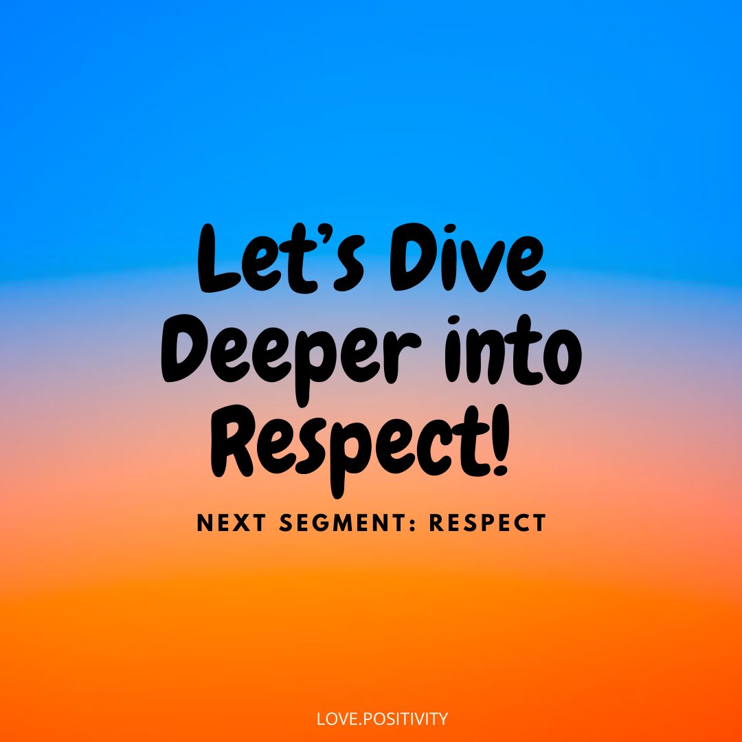 unitydiscord's tweet image. Lets Dive Deeper into Respect