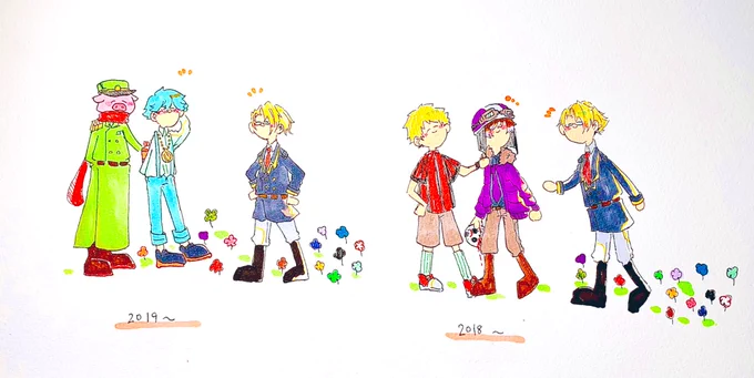#総統10周年記念祭 
#グルッペン10周年記念祭
【始まりとこれからと】
?今日も貴方が主役です?
【10周年本当におめでとうございます】 