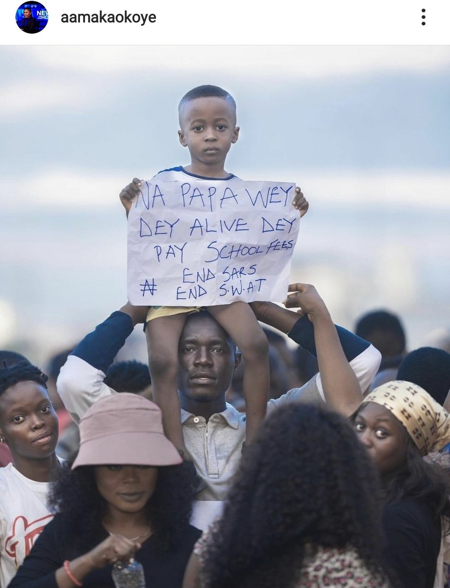 AishaYesufu's tweet image. For this child who should have been at home playing, you must ensure you put all differences and misgivings aside and fight together to #EndSars so you will not fail him the way we failed you.
#EndSars 
#EndPoliceBrutalityinNigeria #SARSMUSTEND 
#EndSWAT