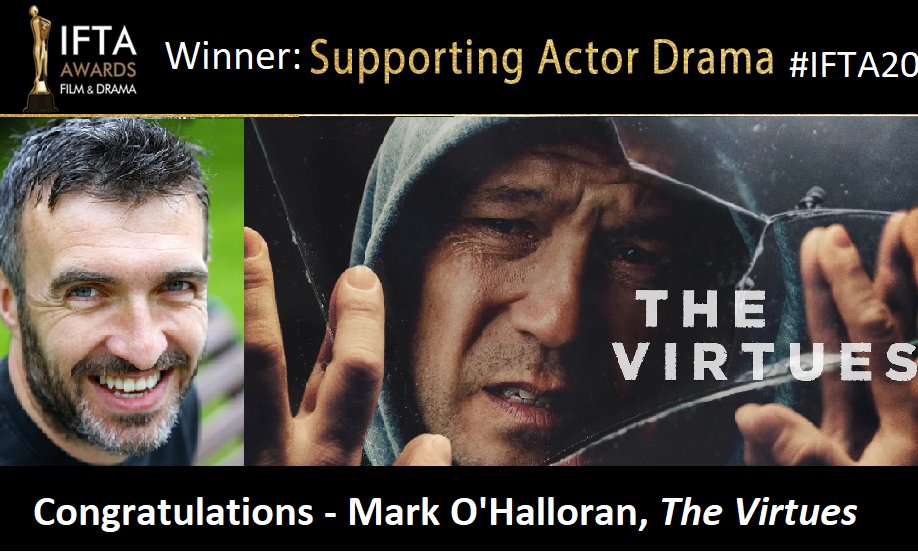 Congratulations @markohalloran!
Winner of Best Supporting Actor - Drama for #TheVirtues.
#IFTA20