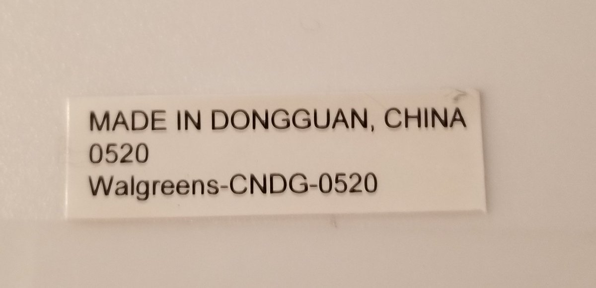 The label says it was made in Dongguan, China.And it's codenamed Walgreens-CNDG-0520