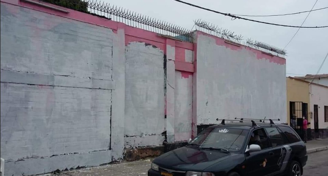 scraperos's tweet image. Hoy las caras de atahualpa ya no existen, así lucen las paredes el día de hoy tras la muerte de Pussy