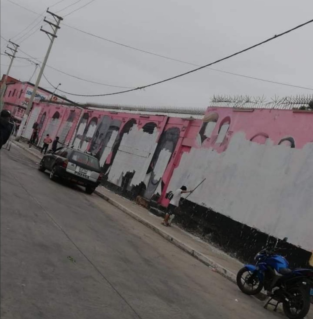 scraperos's tweet image. Hoy las caras de atahualpa ya no existen, así lucen las paredes el día de hoy tras la muerte de Pussy