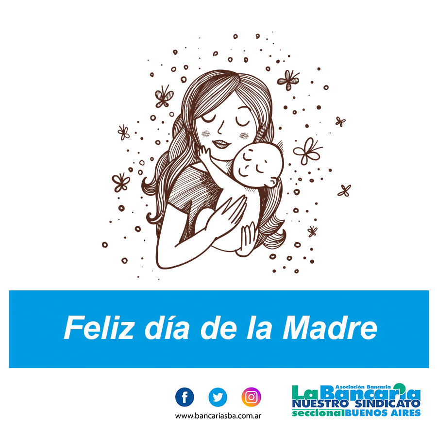 BancariaSBA's tweet photo. Feliz día para todas las madres!
#bancarios https://t.co/7Zrya21LDp