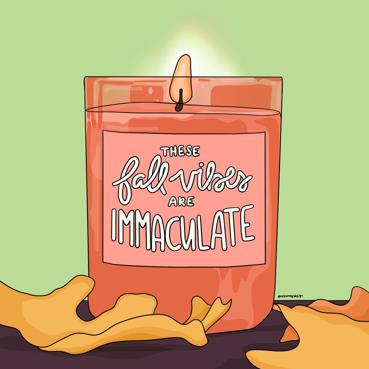 mckameydesign's tweet photo. Fall vibes only 🍁 #fall #illustration #Procreate https://t.co/yIkin1NAhF https://t.co/0l6YxV2qpP
