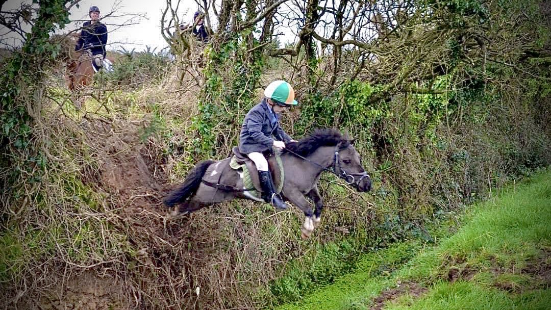 When you want to ride in the Grand National but you mum says you’re not old enough yet..