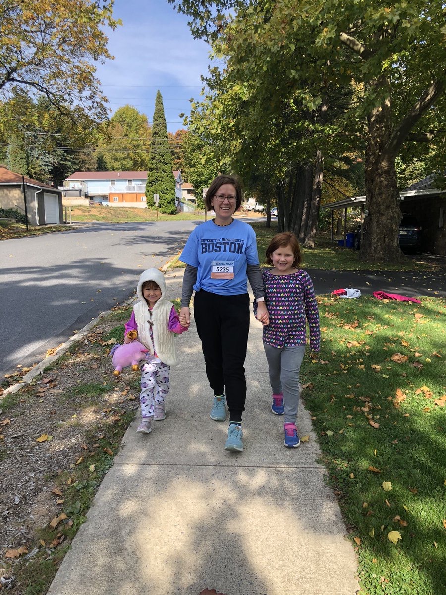 UMBalumni's tweet photo. You know what they say: A family that runs together has fun together! Check out all of our @UMassBoston families who came together today to participate in our #VirtualBeacon5K. #umassboston https://t.co/iX6TnPNrIA