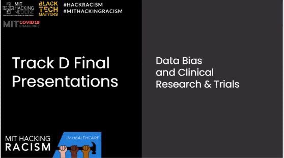 crisdeluca's tweet photo. Inspired by hundreds from around the world who spent the wkend tackling structural racism in healthcare during the @MITHackRacism . Hopeful for potential of these tech innovations to reduce racial bias in data & human behavior. Learned so much #MITHackingRacism #digitalhealth https://t.co/2gEGx5aS5p