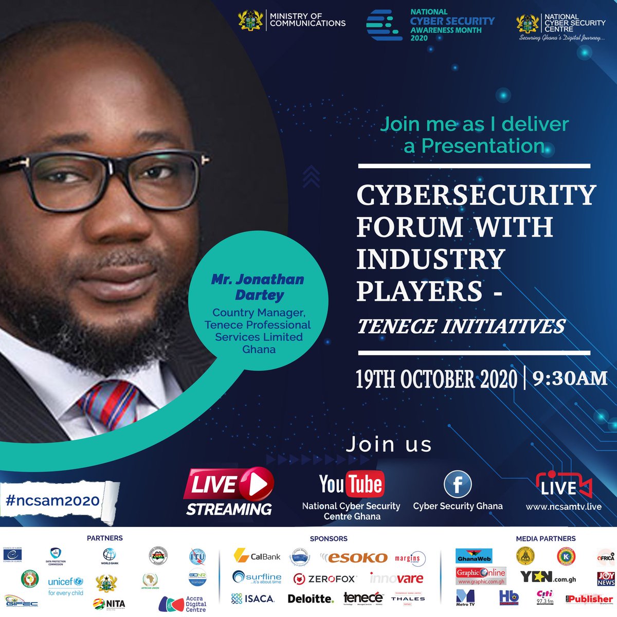 BBeboat's tweet photo. We still on https://t.co/jQEvpUXQJp, join us tomorrow as learn more from industry players...October is cybersrcurity awareness month..don't miss this! @NAkufoAddo @UrsulaOw @konkrumah @MBawumia @aantwi_boasiako @mocghana @moigovgh @naa_essah @NitaGhana @GIFECGhana  @NCSC_Ghana https://t.co/9WZGwrwfn5