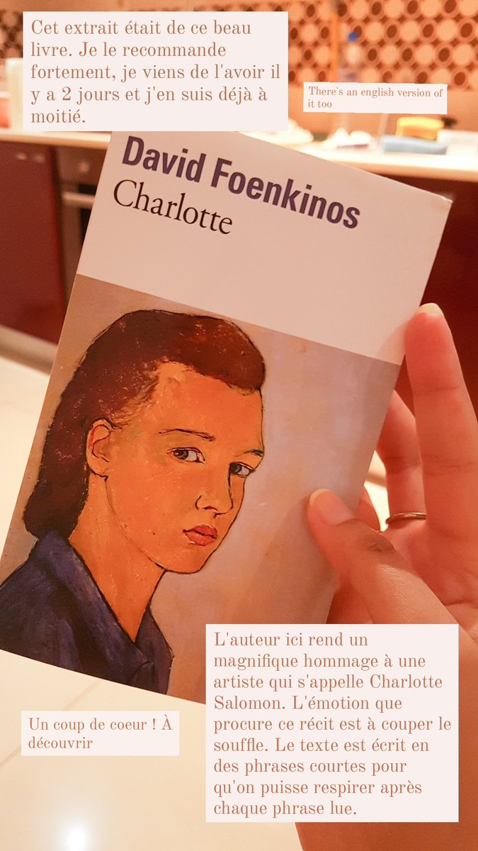 Ce livre de <a href="/DavidFoenkinos/">David Foenkinos</a> est juste magnifique ! Je le recommande vivement ! #Recommended #book