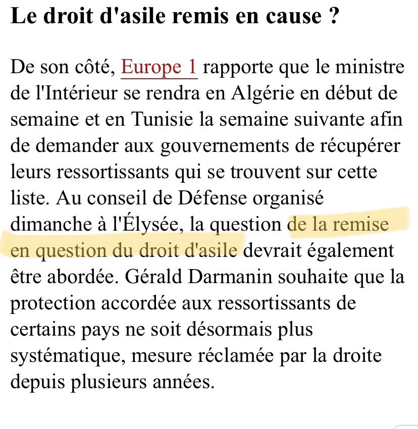 7. Lorsque nous sommes informés que le gouvernement considère de remettre en cause le droit d’asile, des années d’histoire des droits fondamentaux suite aux guerres mondiales que nous avons connues, comment réagir ?